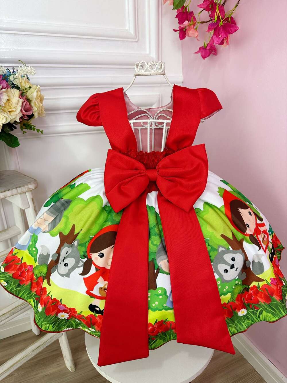 Vestido Infantil Chapeuzinho Vermelho Com Capuz