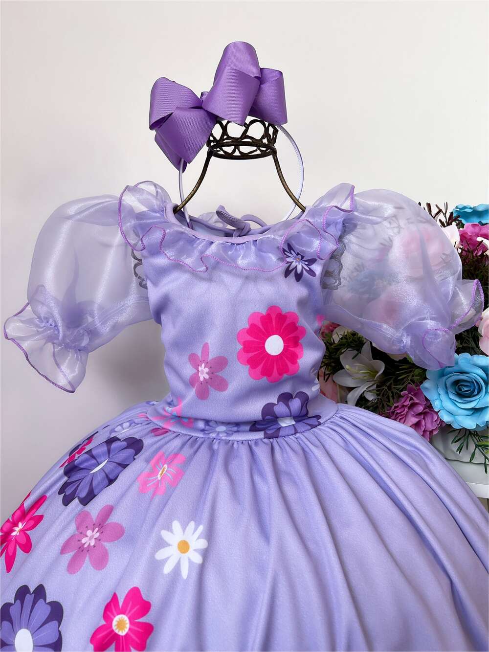 Vestido Infantil Isabela Encanto Festas Princesas