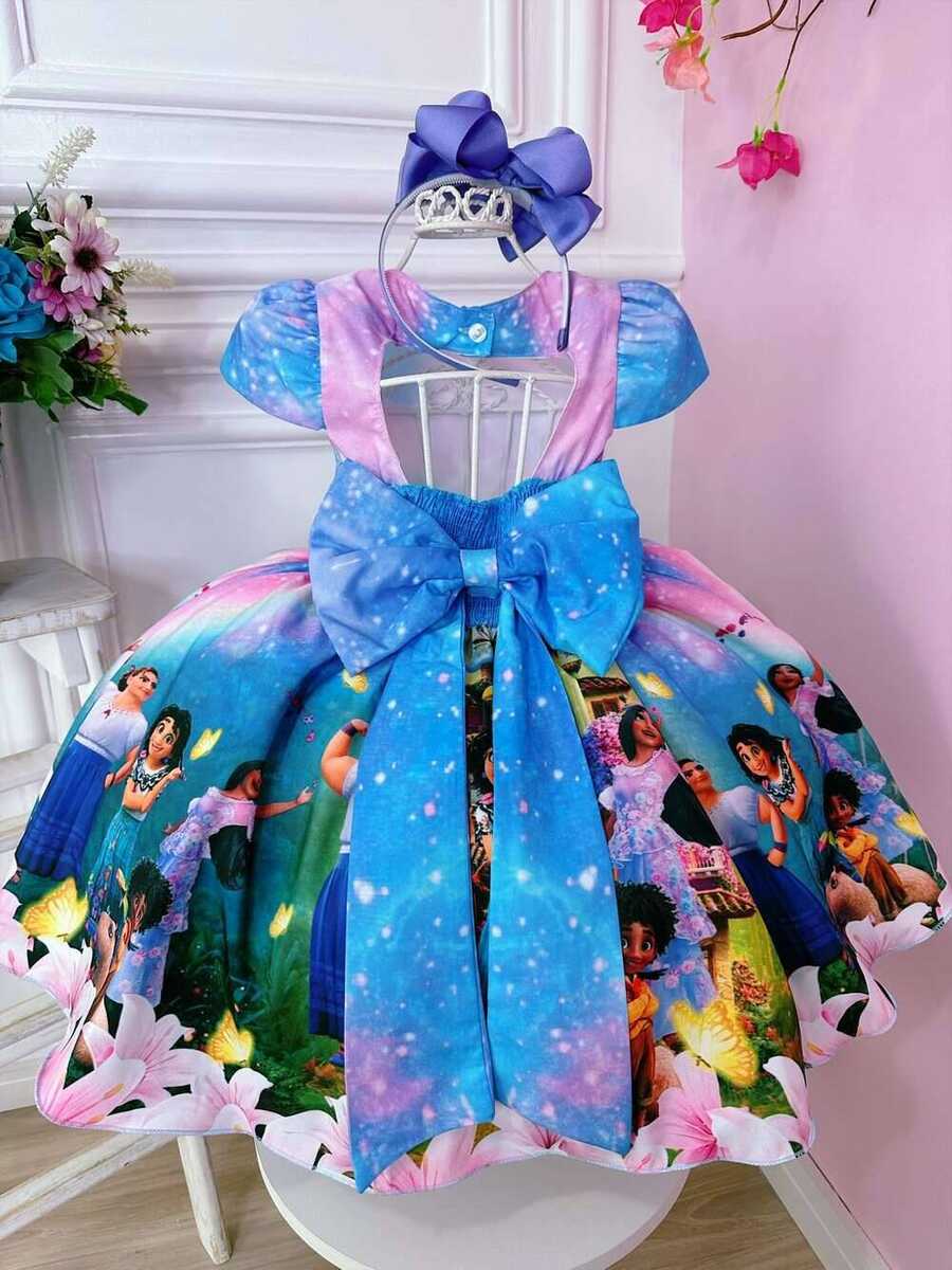 Vestido Infantil Família Madrigal Mirabel Encanto Princesa