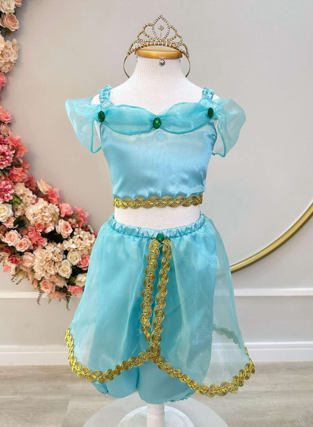 Fantasia Infantil Princesa Jasmine Luxo