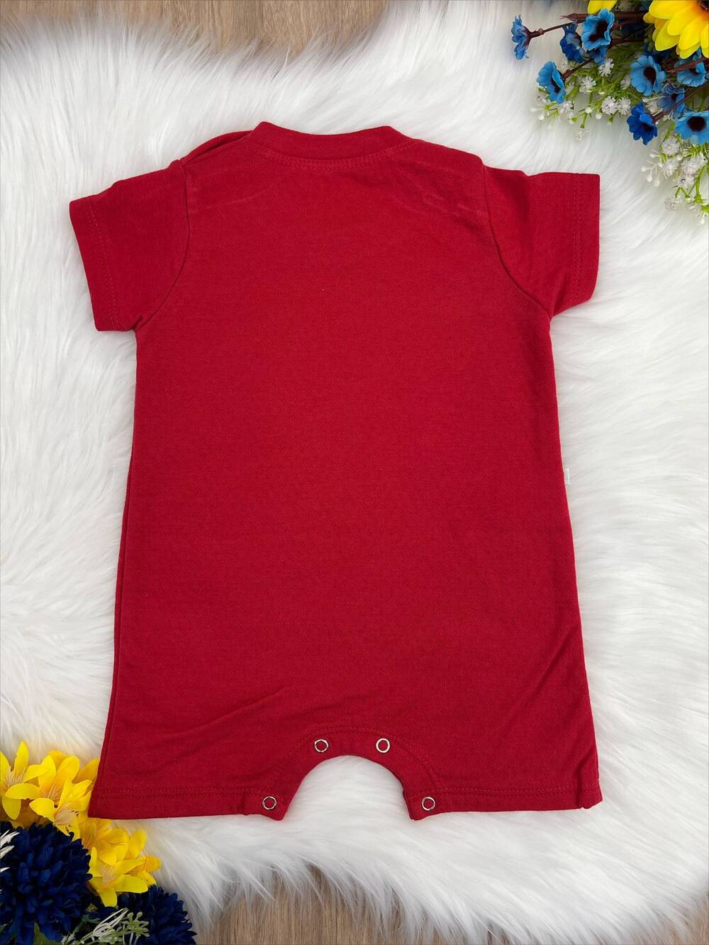 Macaquinho Meninos Fofura Vermelho P/M/G