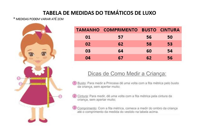 Vestido Infantil Galinha Pintadinha e Pintinho Amarelinho