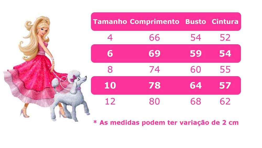 Vestido Infantil Barbie em Paris Rosa e Pink Cinto Pérolas