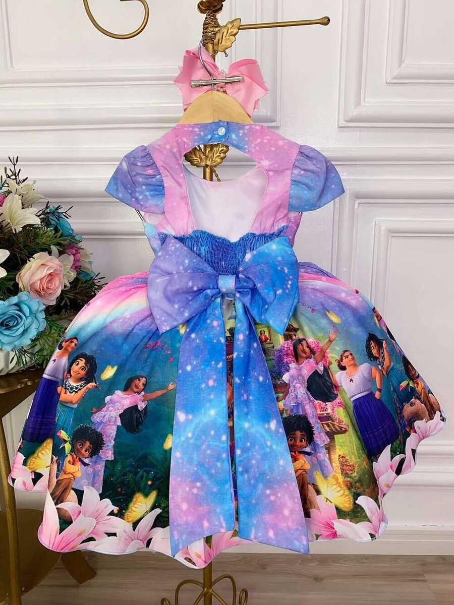 Vestido Infantil Família Madrigal Mirabel Encanto Princesa