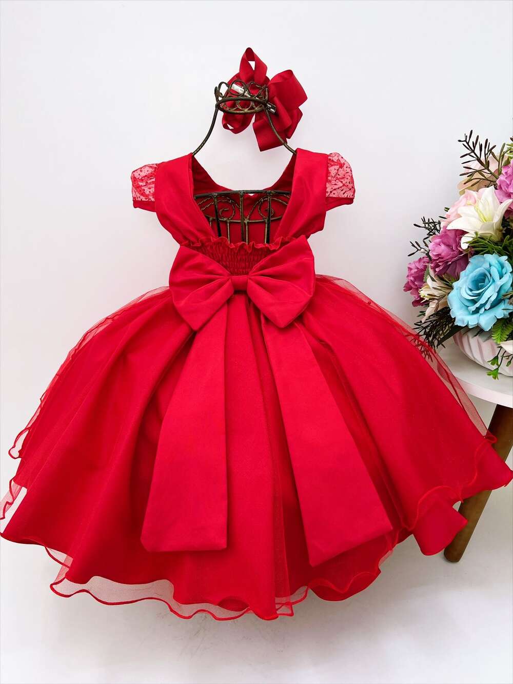 Vestido Infantil Chapeuzinho Vermelho Elena de Avalor e Capa