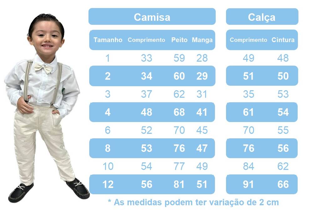 Conjunto Social Camisa Branca Susp. Calça e Gravata Cinza