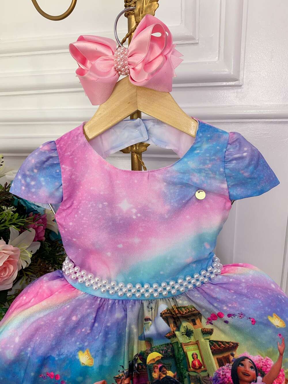 Vestido Infantil Família Madrigal Mirabel Encanto Princesa