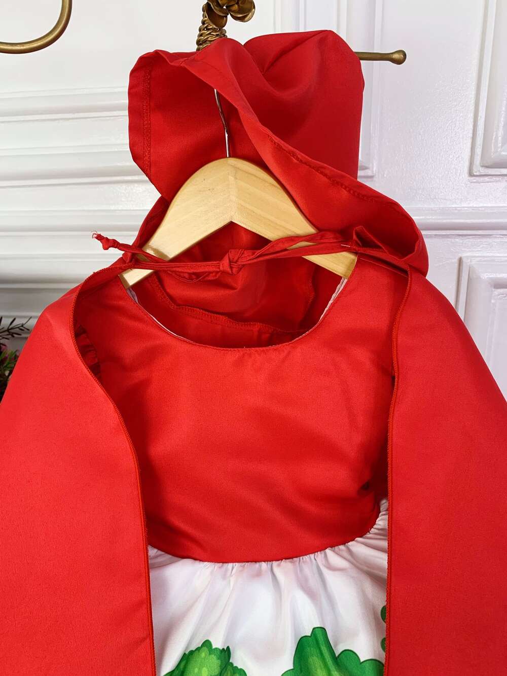 Vestido Infantil Chapeuzinho Vermelho Com Capuz