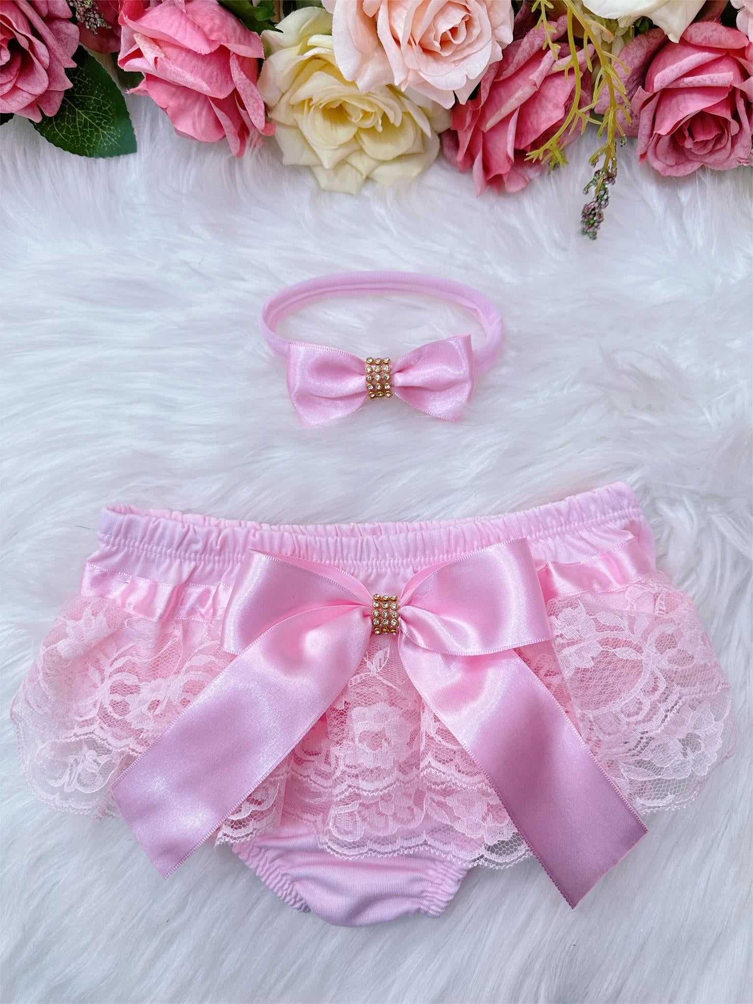 Kit Calcinha Bunda Rica C/ Faixa e Lacinho Strass Várias Cores