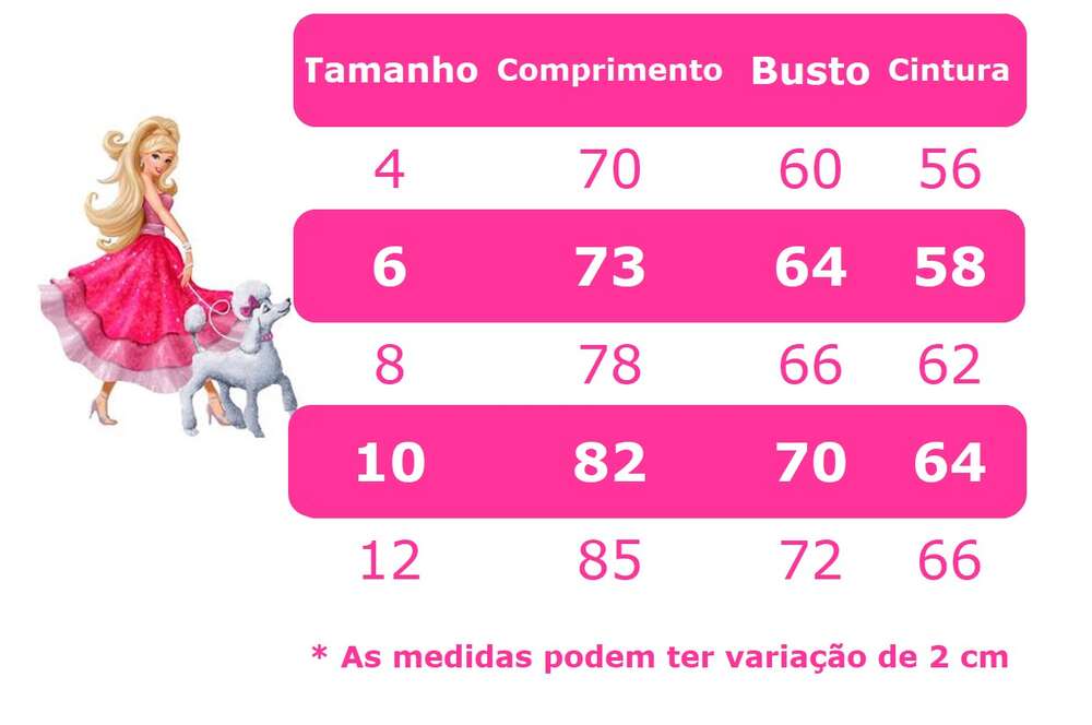 Vestido Infantil Barbie Rosa Chiclete Com Cinto de Strass