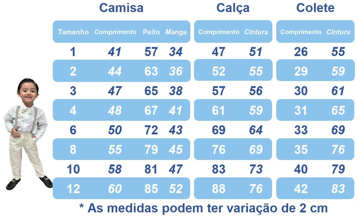 Conjunto Social Colete Calça Gravata Caqui e Camisa Branca