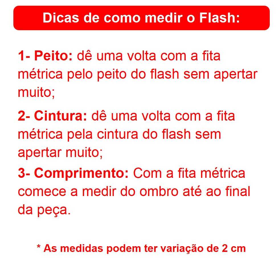 Fantasia Infantil Flash com Mascara Festa