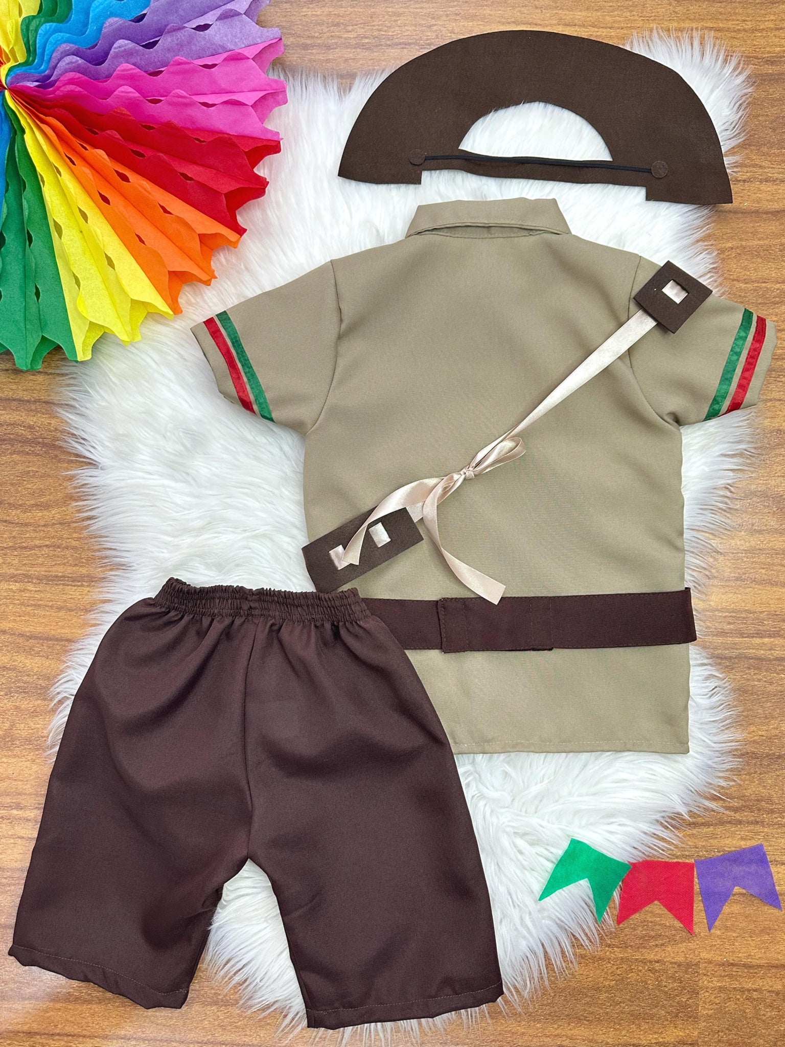 Conjunto Infantil Fantasia Junino Cangaceiro Lampião Marrom