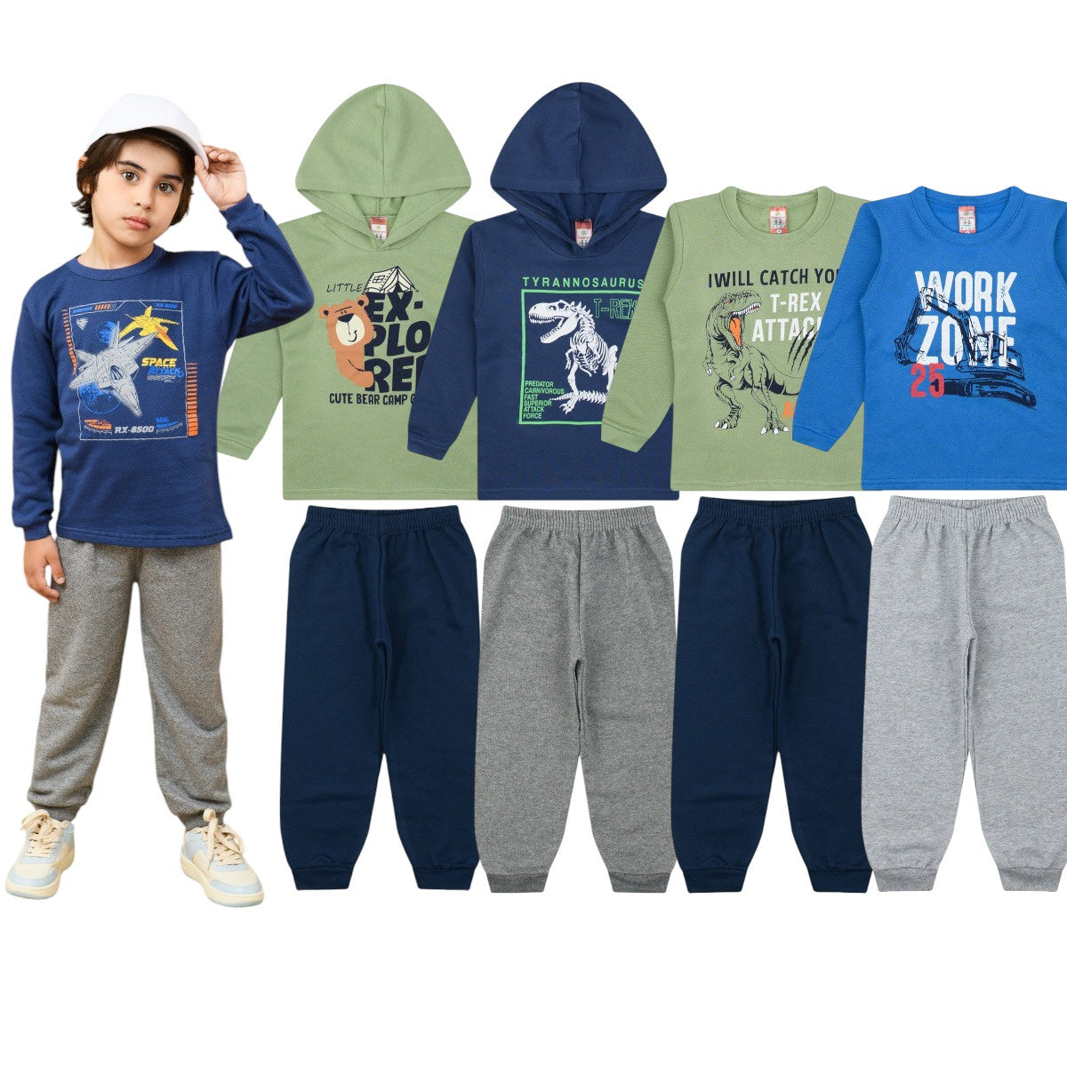 Kit Cleomara Meninos 8 Peças Inverno