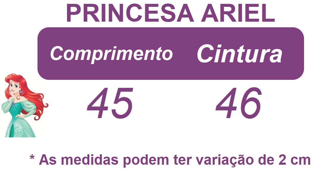 Romper Ariel Fundo do Mar Sereia Acompanha o Laço Lilás Luxo