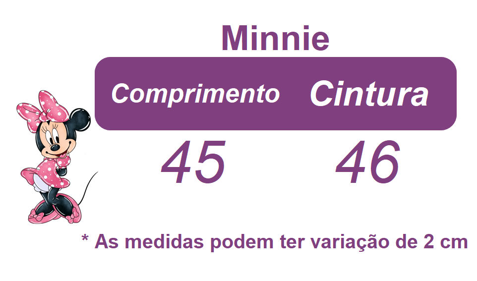 Romper da Minnie Rosa Com Laço e Saia Glitter Luxo Festas