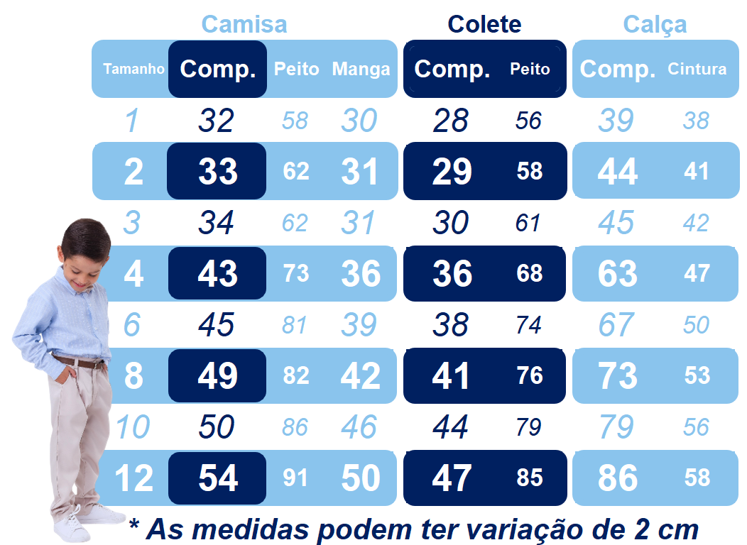 Conjunto Infantil Camisa Branca Calça Colete e Gravata Cinza