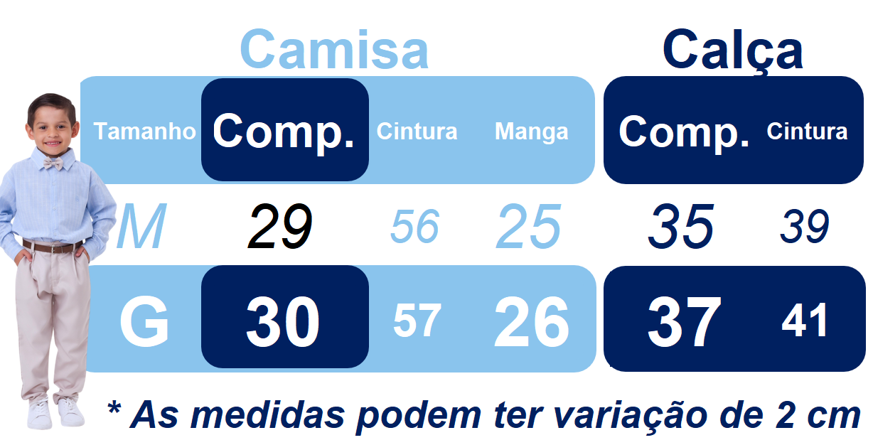 Conjunto Social Bebê Camisa Branca Calça Gravata e Susp. Azul
