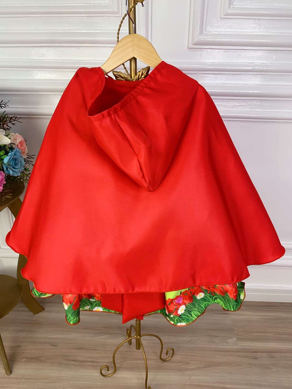 Vestido Infantil Chapeuzinho Vermelho Com Capuz