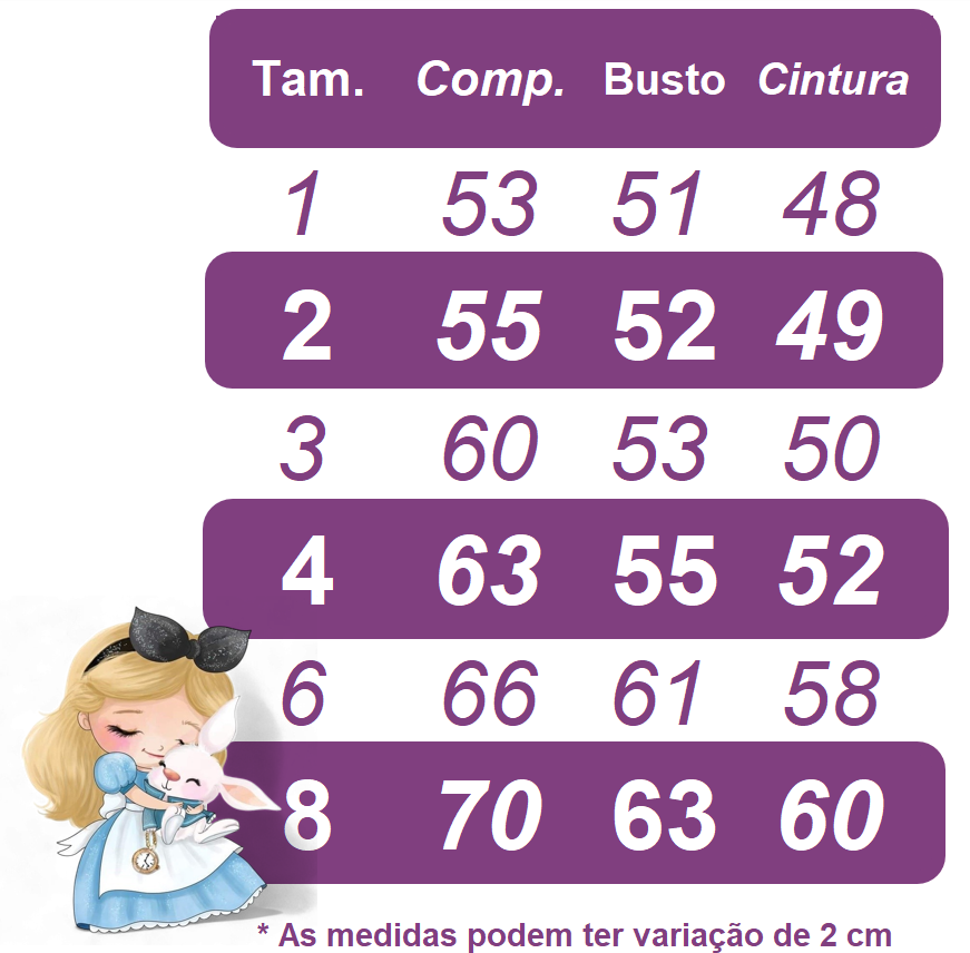 Vestido Infantil Alice no Pais das Maravilhas Festas Luxo