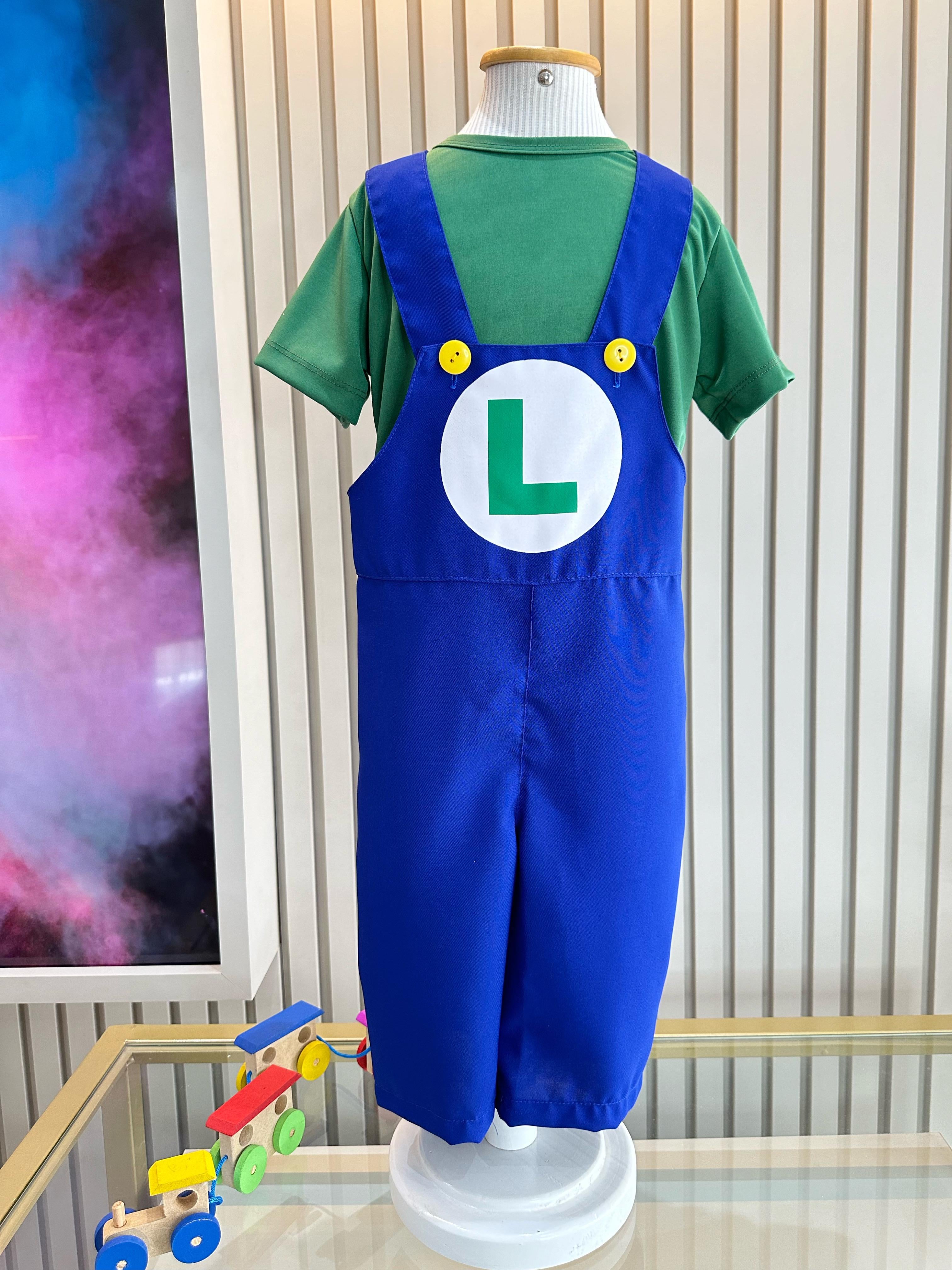 Conjunto Fantasia Infantil Luigi Festas