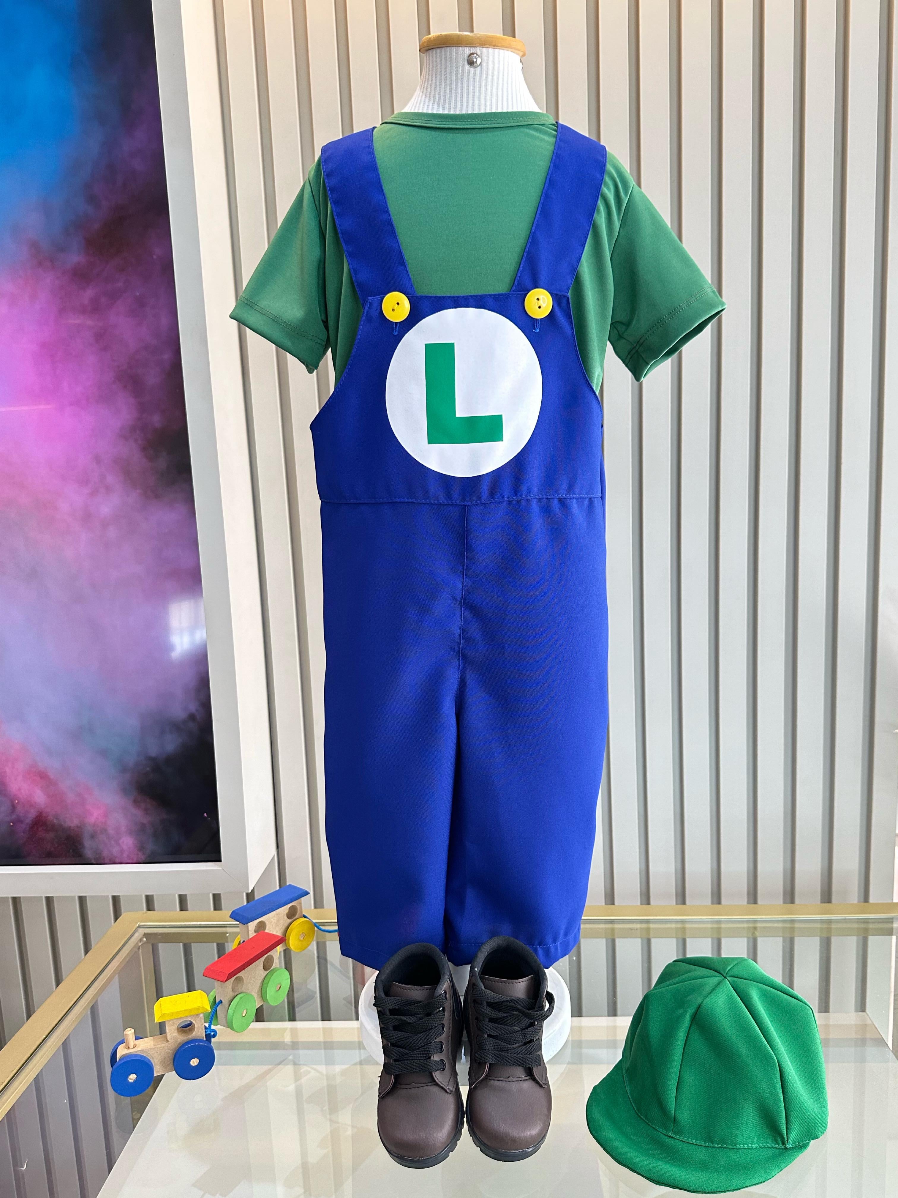 Conjunto Fantasia Infantil Luigi Festas
