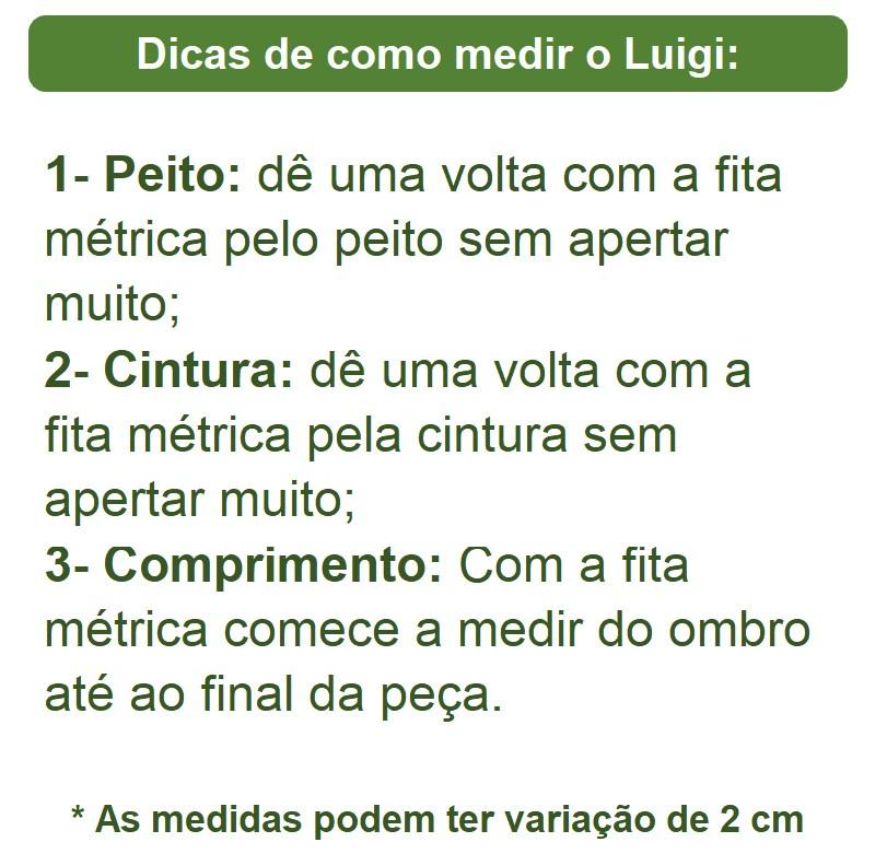 Conjunto Fantasia Infantil Luigi Festas