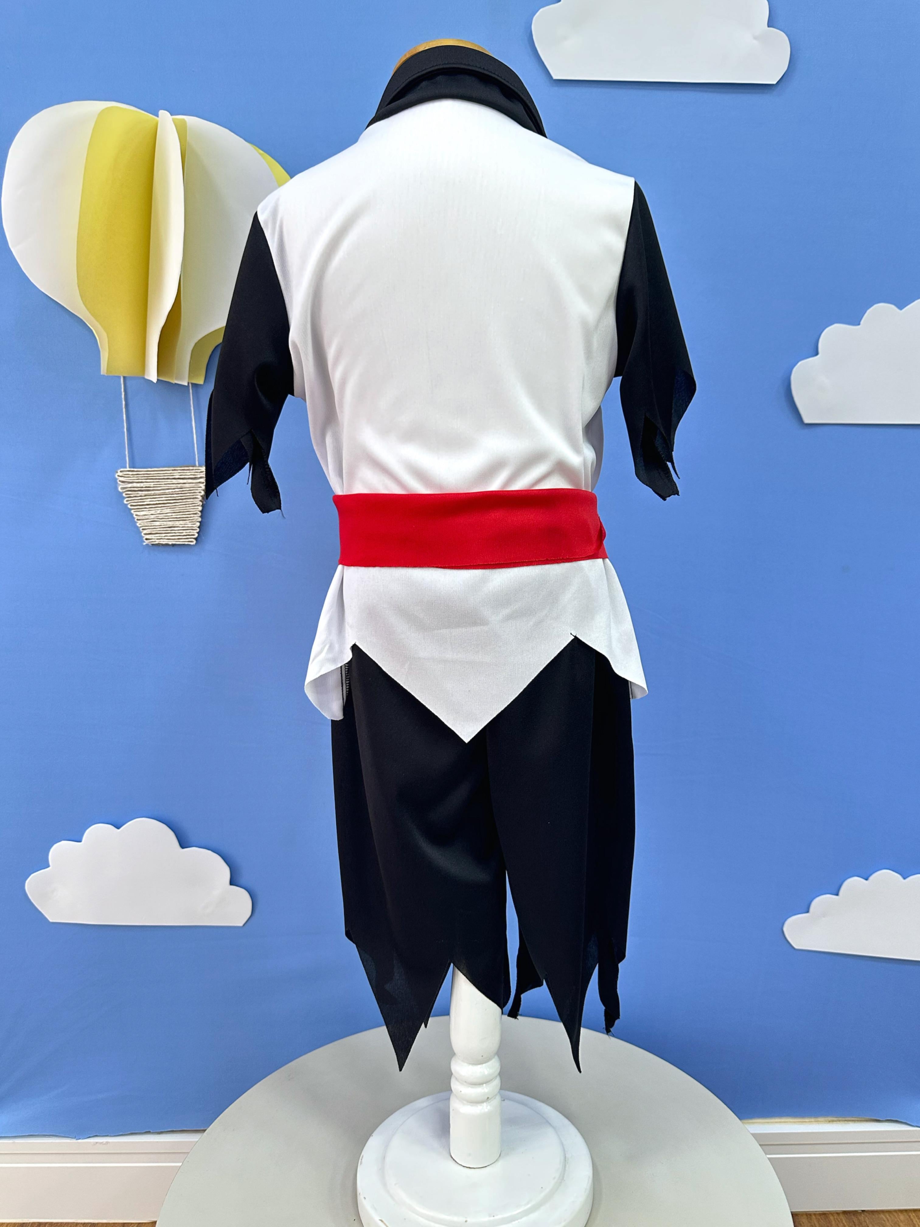 Fantasia Infantil Capitão Pirata C/ Faixa Bandana Tapa Olho