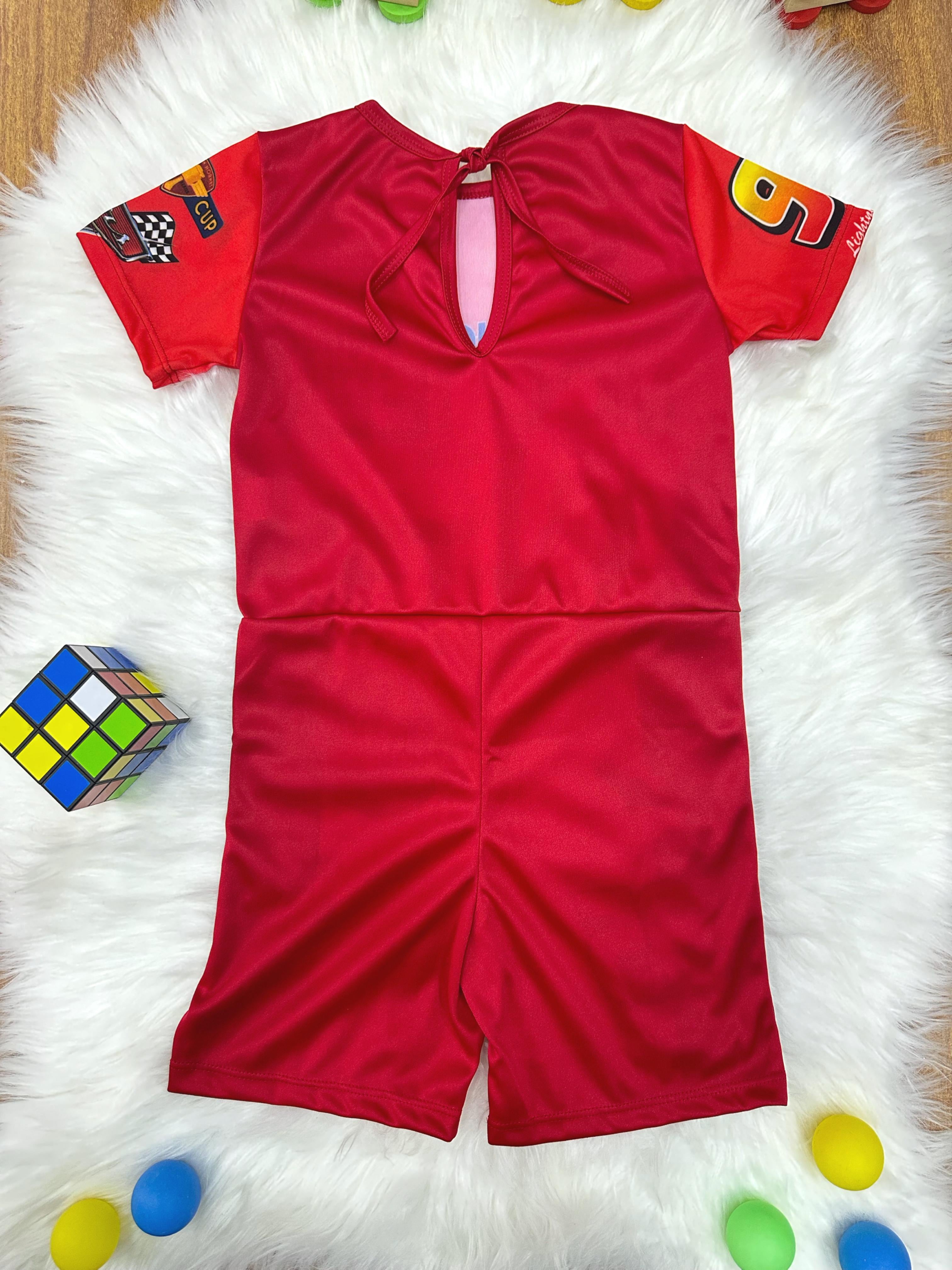 Fantasia Infantil Temática do Relâmpago McQueen Festas