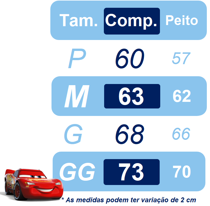 Fantasia Infantil Temática do Relâmpago McQueen Festas