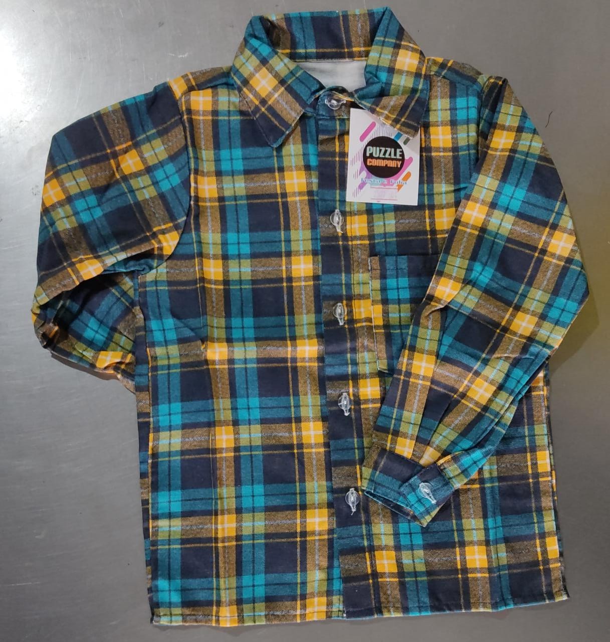 Camisa Xadrez Junino Azul Vermelho Amarelo Branco