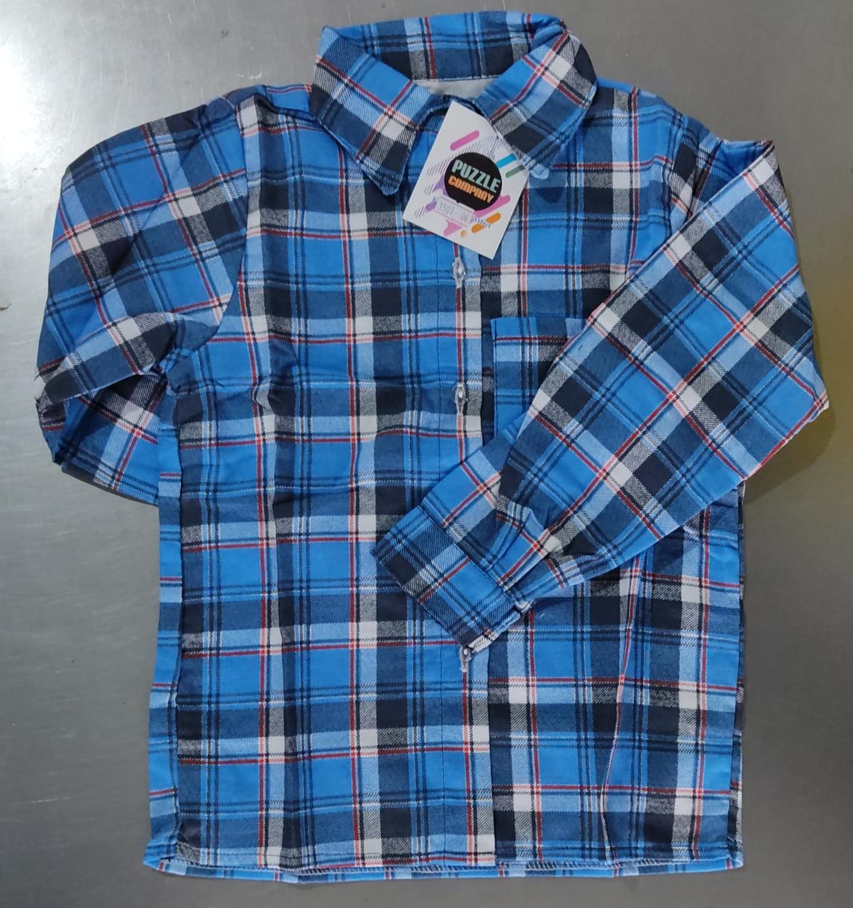 Camisa Xadrez Junino Vermelho Azul Branco