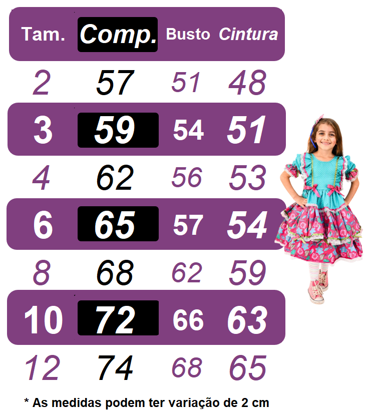 Vestido Infantil Junino Arraiá Rosa Neon Colorido Xadrez