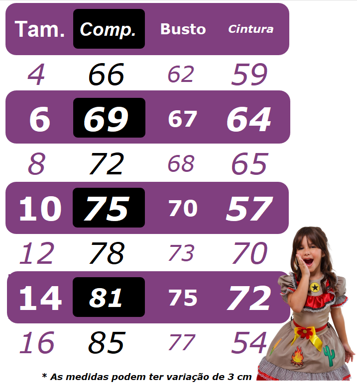 Fantasia Infantil Junino Maria Bonita Colorido Festas