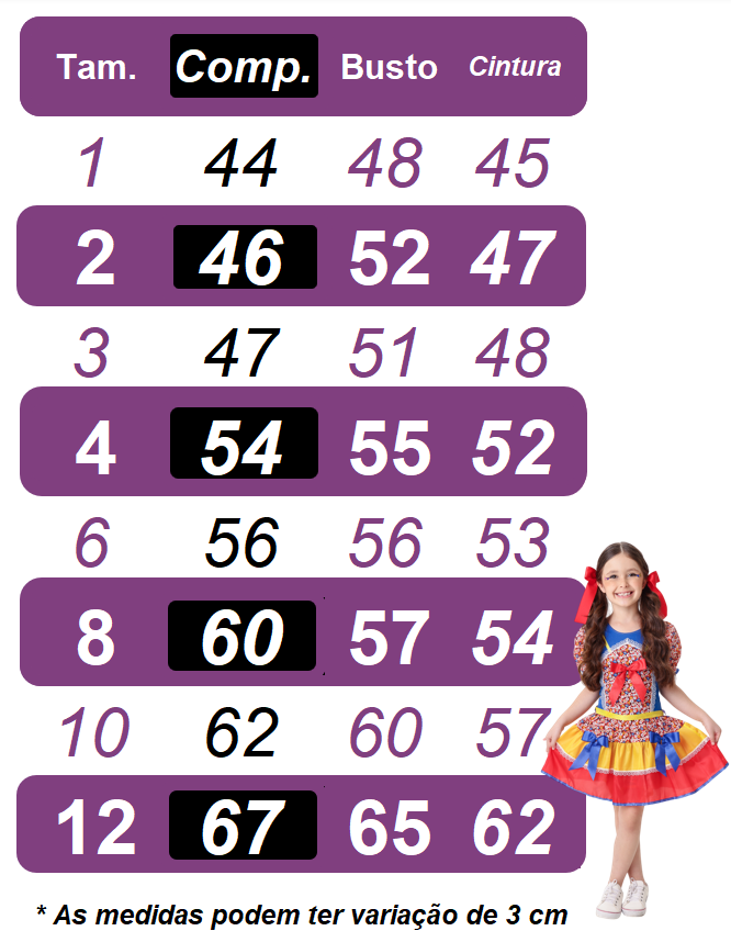 Fantasia Infantil Junino Pink Colorido Festa São João