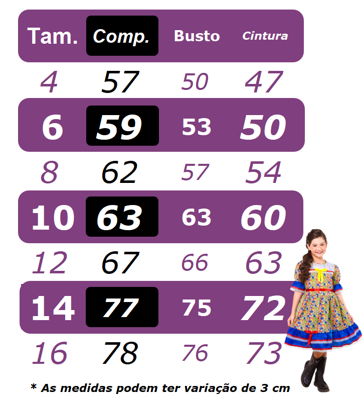 Vestido Infantil Junino Arraiá Vermelho C/ Desenho Corações