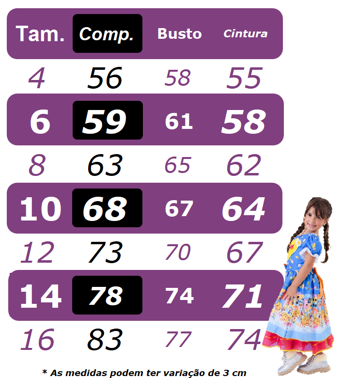 Vestido Infantil Junino Caipira Verde Colorido Estampado