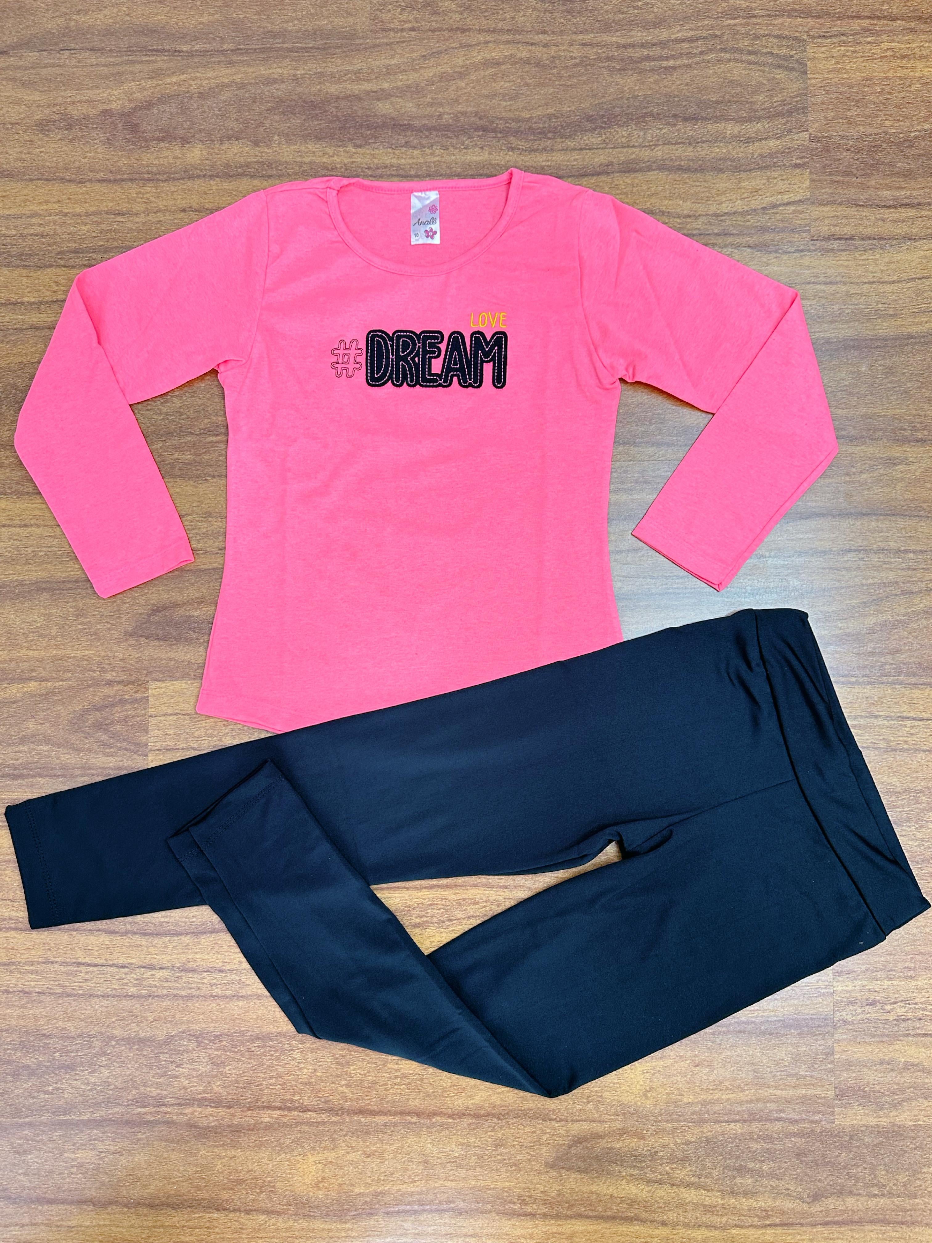 Kit Analê Conjunto Juvenil Com Estampas Bordadas do 10 ao 16