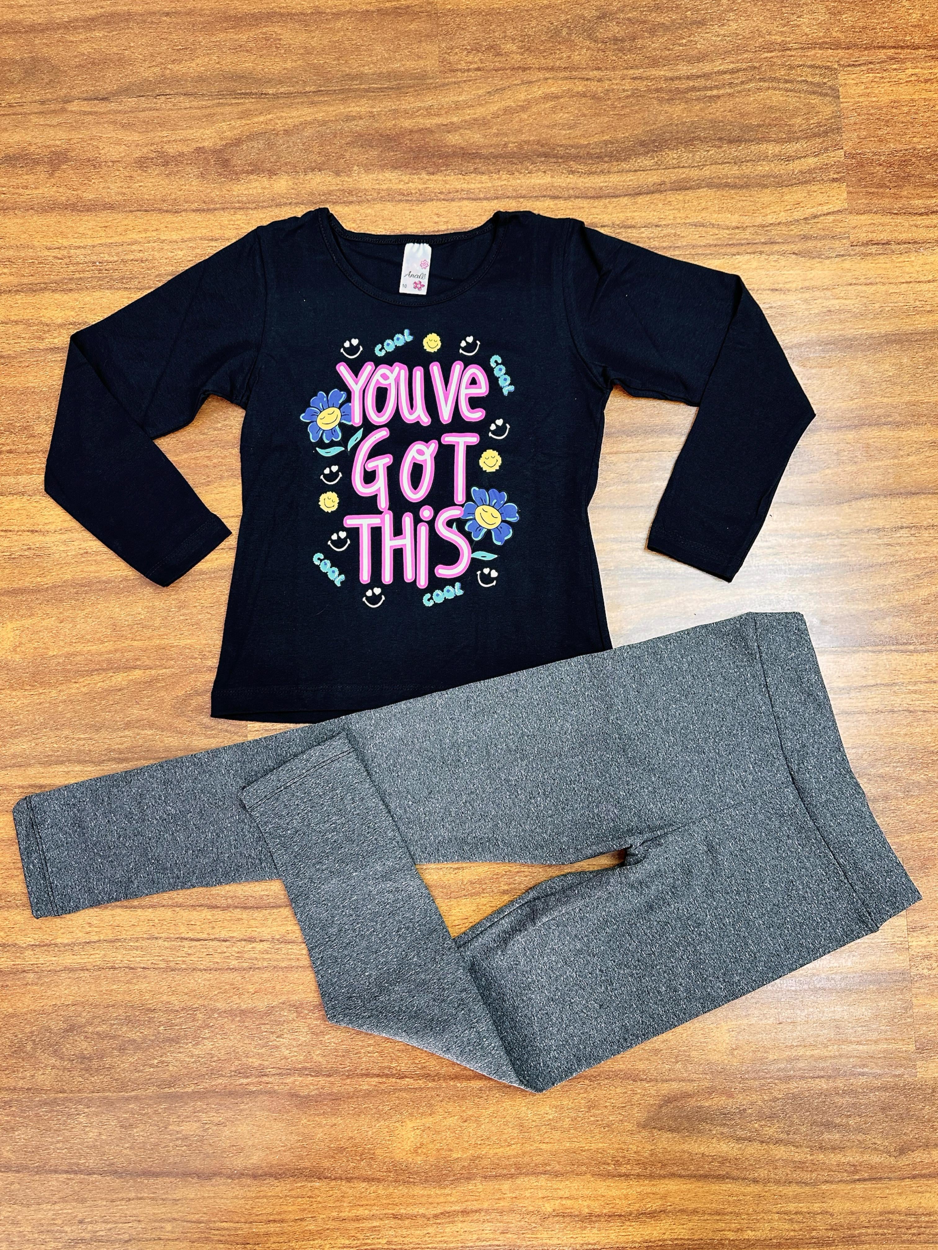 Kit Analê Conjunto Juvenil Com Estampas do 10 ao 16