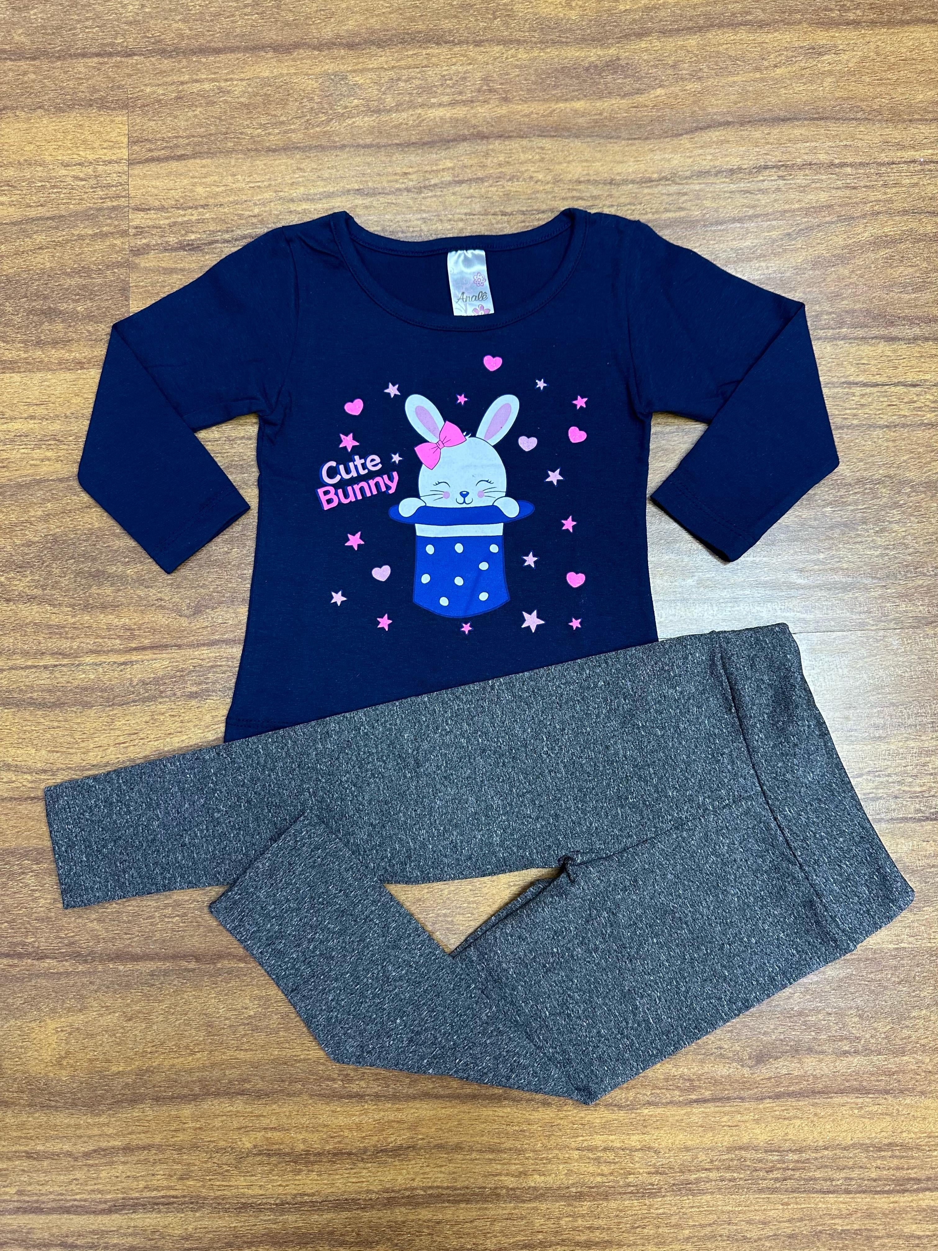 Kit Analê Conjunto Meninas Com Estampas do 1 ao 8