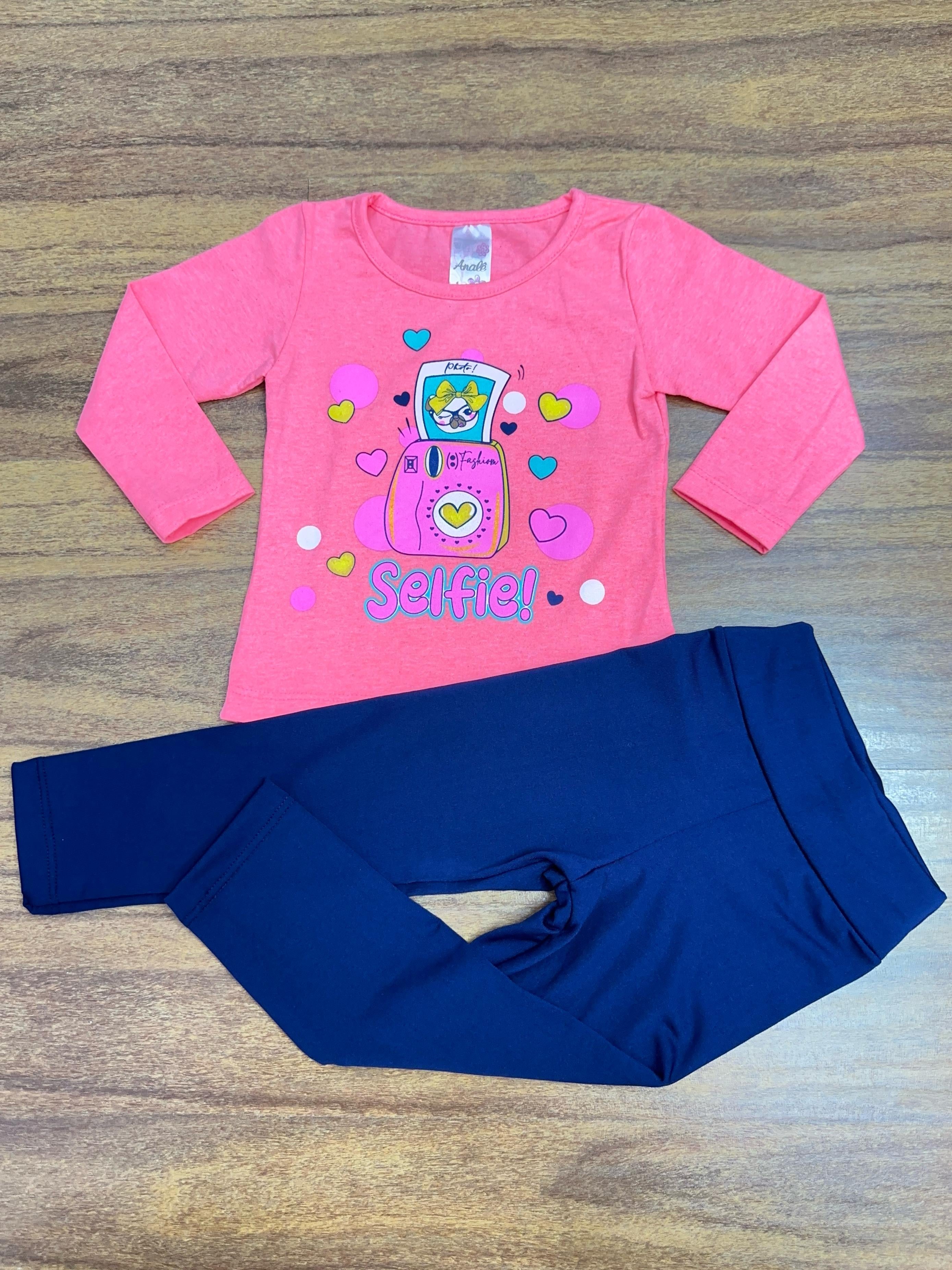 Kit Analê Conjunto Meninas Com Estampas do 1 ao 8