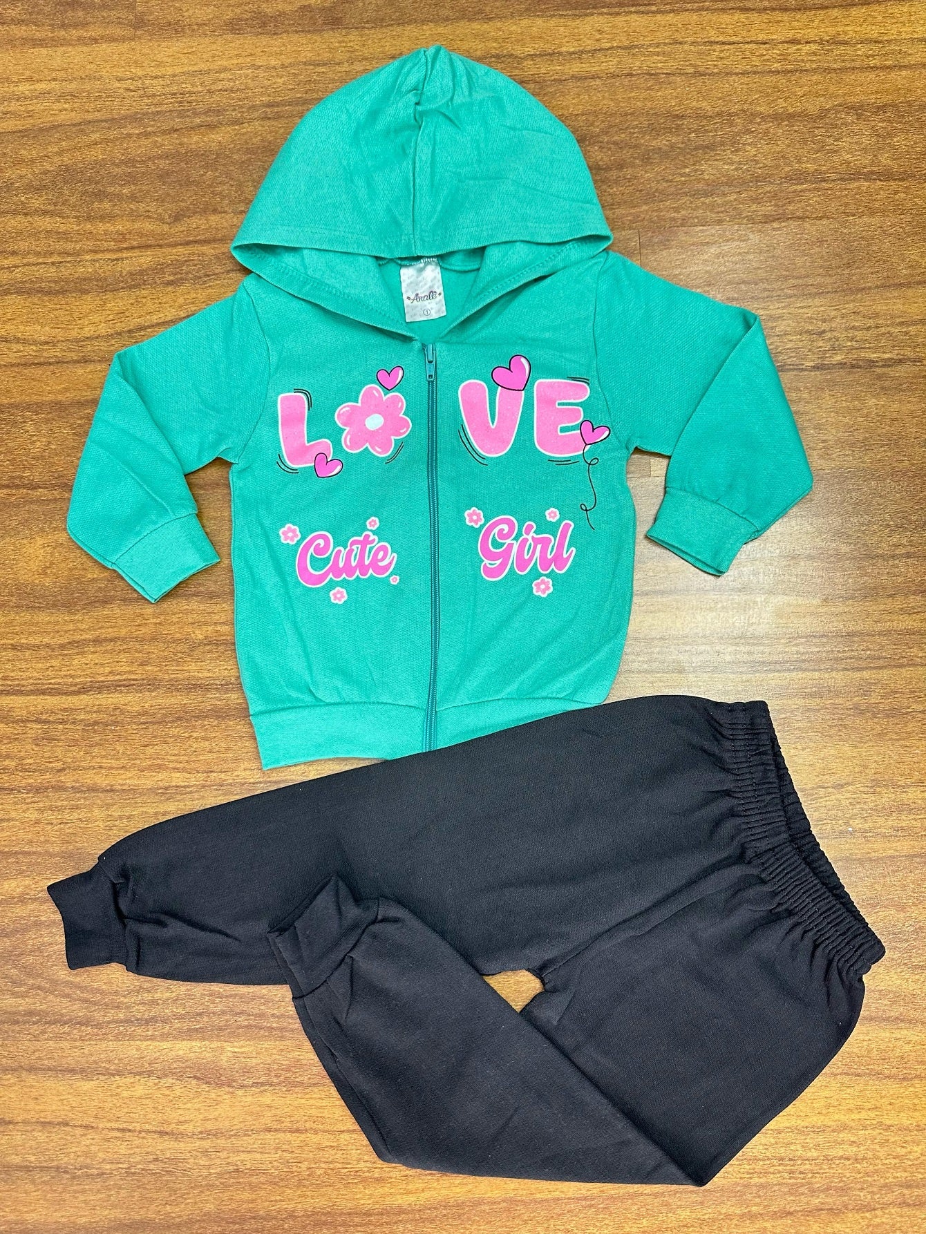 Kit Analê Conjunto Moletom Meninas Com Estampas do 1 ao 8