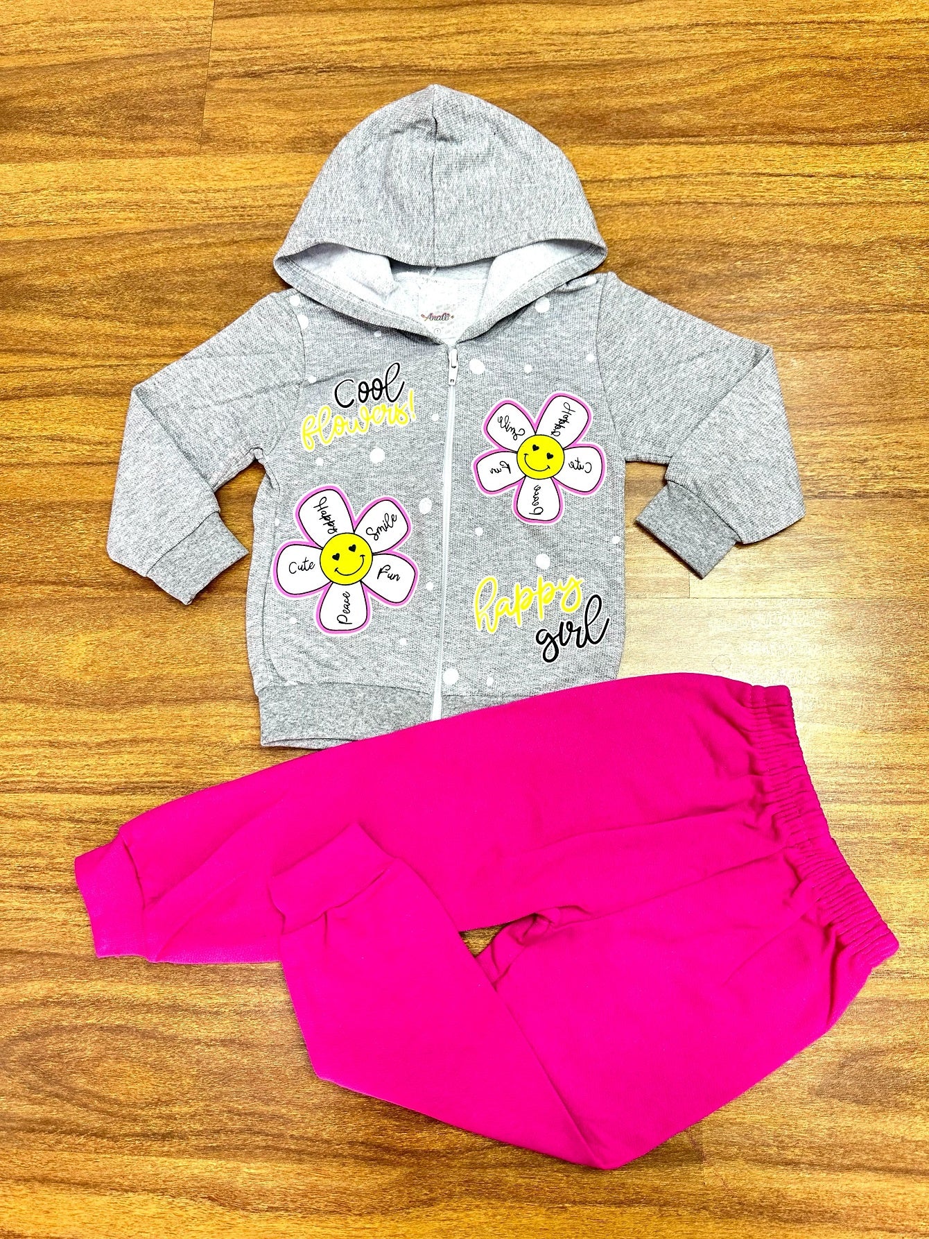 Kit Analê Conjunto Moletom Meninas Com Estampas do 1 ao 8
