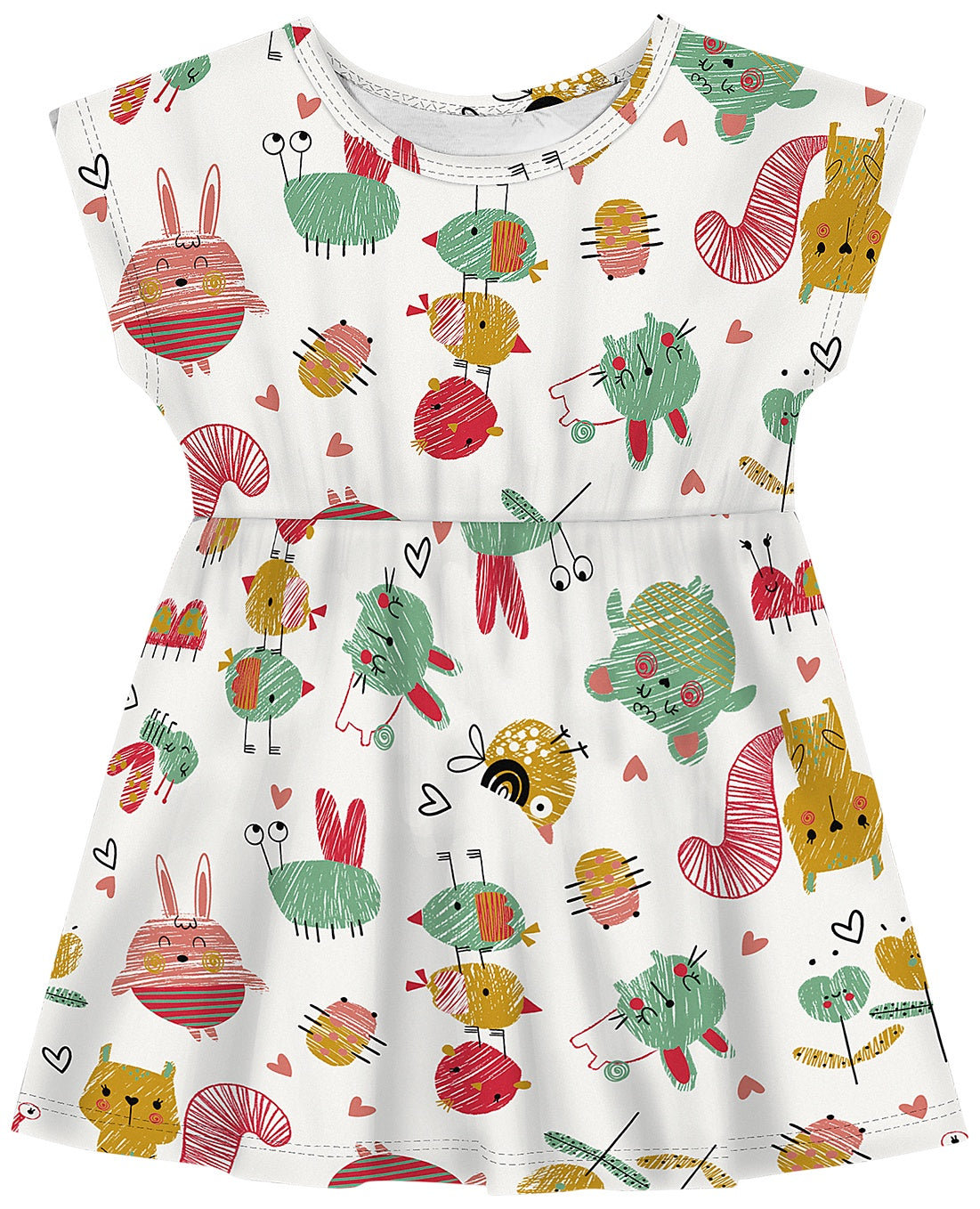 Kit Elian Meninas Infantil 10 Peças Variadas do 1 ao 4