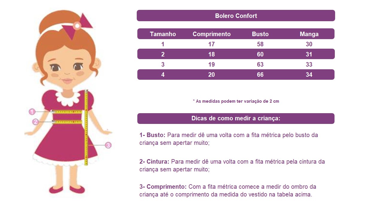 Bolero Infantil de Pelúcia Plush Marfim Sem Botão Confort