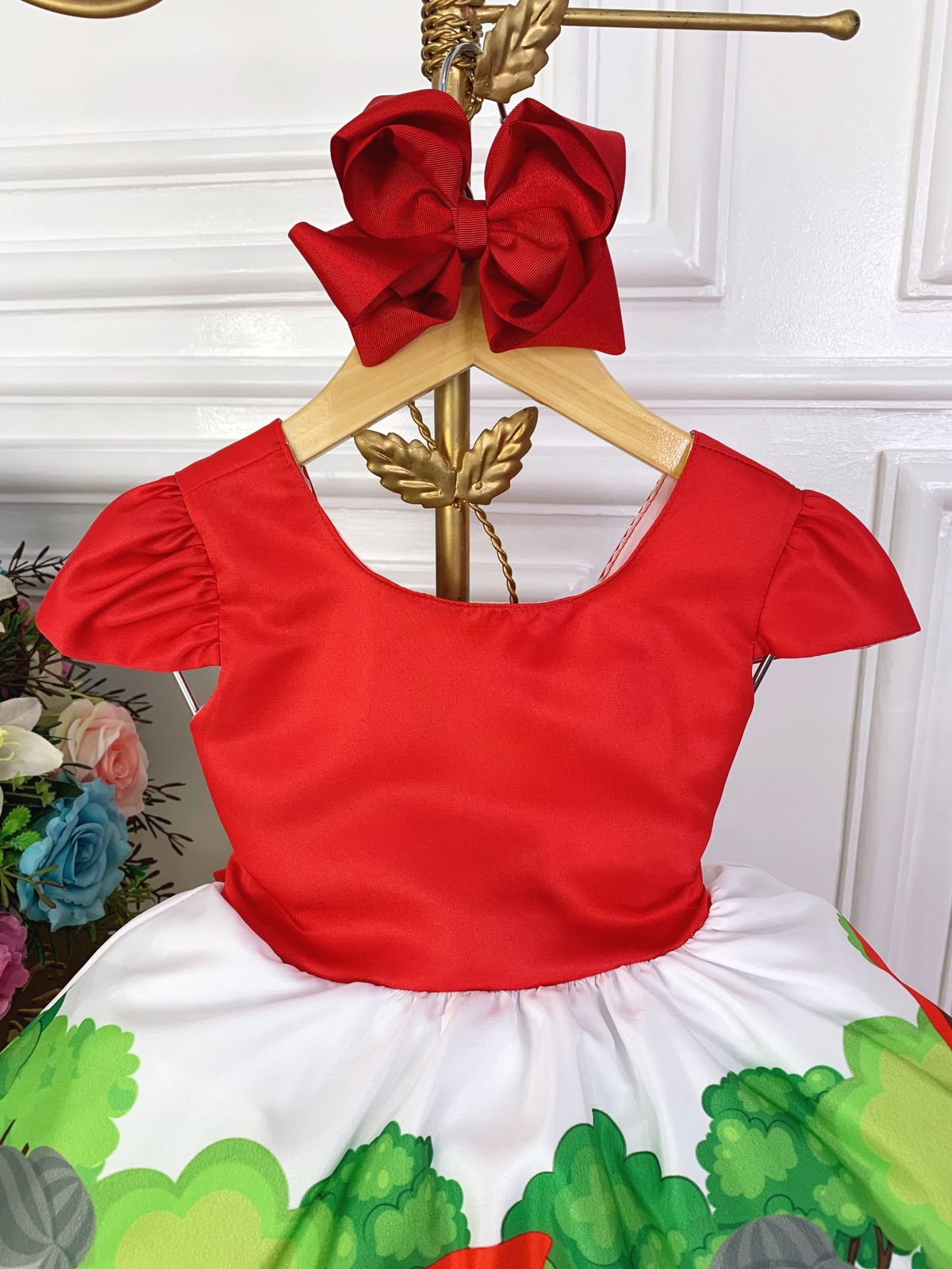 Vestido Infantil Chapeuzinho Vermelho Com Capuz