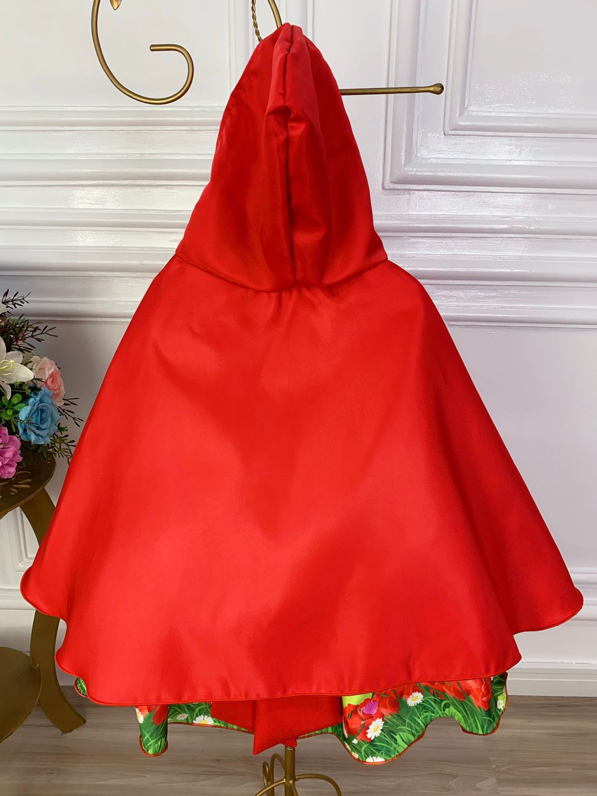 Vestido Infantil Chapeuzinho Vermelho Com Capuz