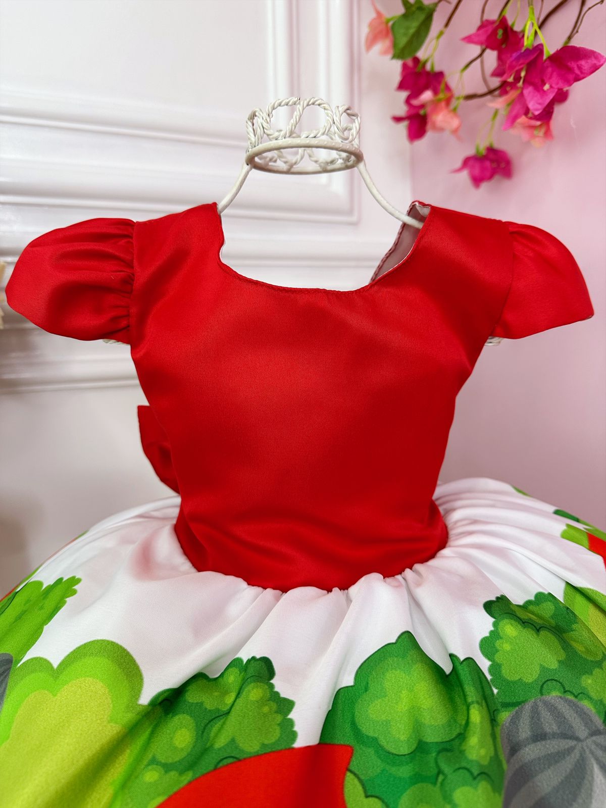 Vestido Infantil Chapeuzinho Vermelho Com Capuz