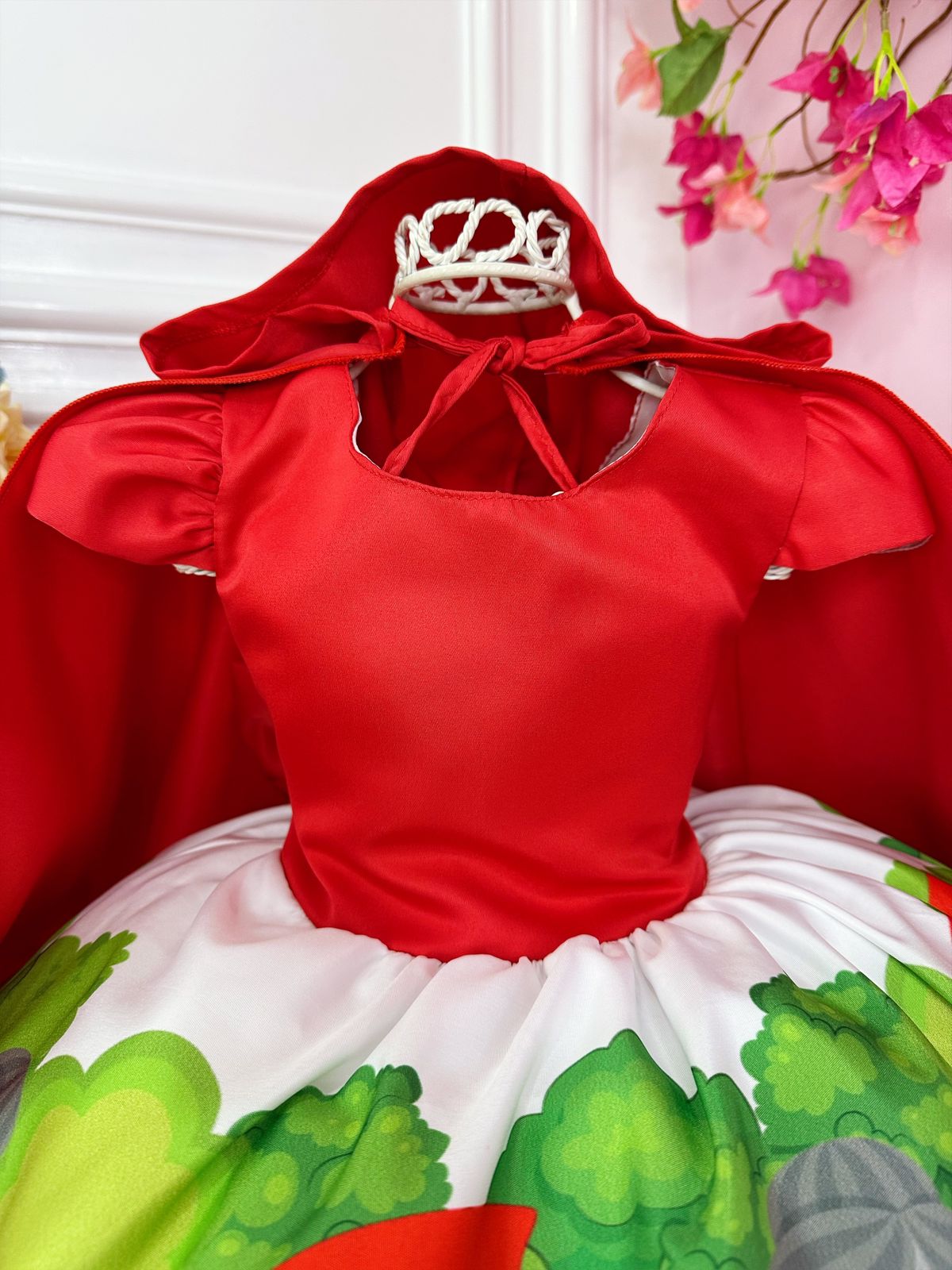 Vestido Infantil Chapeuzinho Vermelho Com Capuz