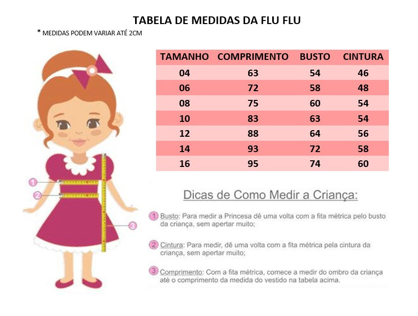 Vestido Infantil Rosa Busto Nervura Florido e Pérolas Damas
